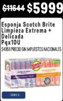 Makro Scotch brite esponja limpieza extrema delicada oferta