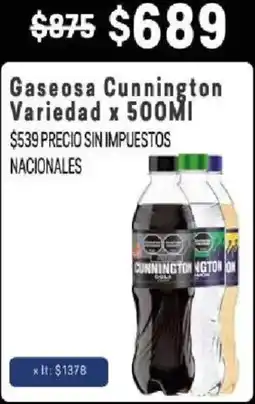 Makro Cunnington gaseosa variedad oferta