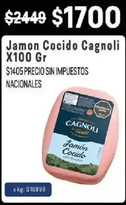 Makro Cagnoli jamon cocido oferta