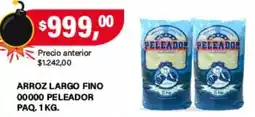 Supermercados Damesco Peleador arroz largo fino oferta