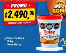 Supermercados Damesco Ilolay dulce de leche clásico oferta