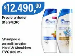 Supermercados Damesco Head & Shoulders shampoo o acondicionador oferta