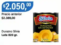 Supermercados Damesco Silvia duraznos en mitades oferta