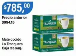 Supermercados Damesco La tranquera mate cocido oferta