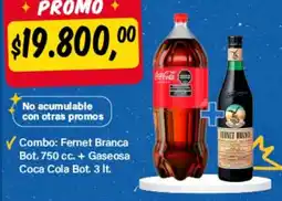 Supermercados Damesco Coca Cola Fernet Branca oferta