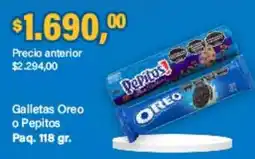 Supermercados Damesco Oreo galletas o pepitos oferta