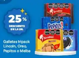 Supermercados Damesco Galletas tripack lincoln, oreo, pepitos o melba oferta
