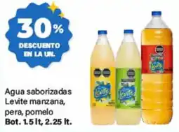 Supermercados Damesco Levite agua saborizada manzana, pera, pomelo oferta