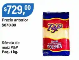 Supermercados Damesco P&P sémola de maíz para preparar polenta oferta