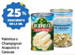 Supermercados Damesco Acapulco palmito o champignon caracas oferta