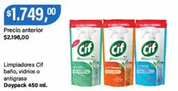 Supermercados Damesco Cif limpiadores baño, vidrios o antigrasa oferta