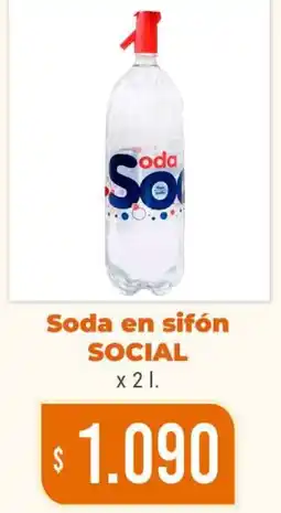 Beltrán Supermercados Soda en sifón SOCIAL oferta