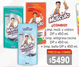 Beltrán Supermercados Mr Musculo limp. mult. y vidrios limp. antigrasa cocina limp. baño oferta