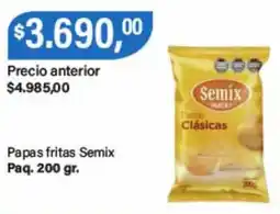 Supermercados Damesco Semix papas fritas clasicas oferta