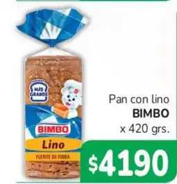 Beltrán Supermercados Bimbo pan con lino oferta
