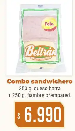 Beltrán Supermercados Beltrán combo sandwichero oferta