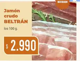 Beltrán Supermercados Beltrán jamón crudo oferta