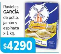 Beltrán Supermercados García ravioles de pollo, jamón y espinaca oferta