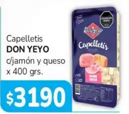 Beltrán Supermercados Don yeyo capelletis oferta