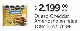 El Milagro Mayorista Tonadita queso cheddar americano en fetas oferta