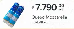 El Milagro Mayorista Calvilac queso mozzarella oferta