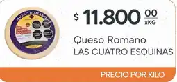El Milagro Mayorista Las cuatro esquinas queso romano oferta