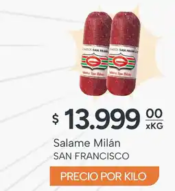 El Milagro Mayorista San francisco salame milán oferta