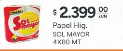 El Milagro Mayorista Sol mayor papel higienico oferta