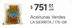El Milagro Mayorista La sierrita aceitunas verdes oferta