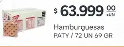 El Milagro Mayorista Paty hamburguesas oferta