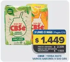 Carrefour Maxi Cbse - yerba mate oferta