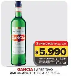Carrefour Maxi Gancia - aperitivo americano oferta