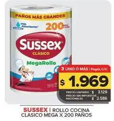Carrefour Maxi Sussex - rollo cocina clasico mega x 200 pa uevos oferta