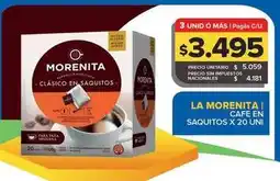 Carrefour Maxi La morenita - cafe en saquitos oferta