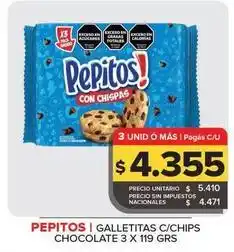 Carrefour Maxi Pepitos - con chispas oferta