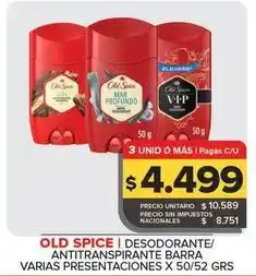 Carrefour Maxi Old spice - desodorante antitraspirante barra oferta