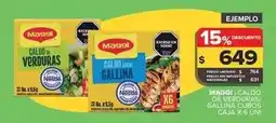 Carrefour Maxi Maggi - caldo de verduras/ gallina cubos caja x 6 uni oferta