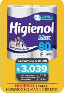 Carrefour Maxi Papel higienico h/s max oferta