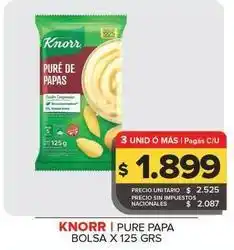 Carrefour Maxi Knorr - puré de papas oferta