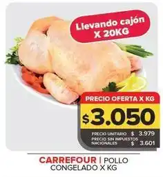 Carrefour Maxi Carrefour - pollo congelado x kg oferta