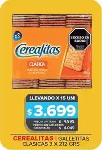 Carrefour Maxi Cerealitas - galletitas clasicas oferta