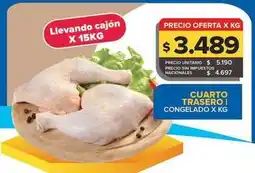 Carrefour Maxi Cuarto trasero congelado oferta