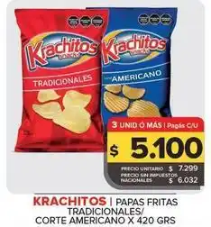 Carrefour Maxi Krachitos - papas fritas tradicionales/corte americano oferta