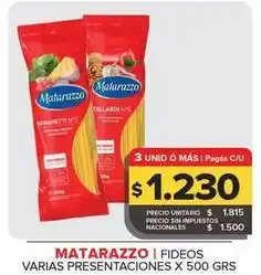 Carrefour Maxi Matarazzo - fideos spaghetti n°7 oferta