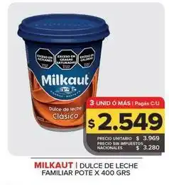 Carrefour Maxi Milkaut - dulce de leche clásico oferta