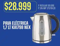 Supermercados Vea Nex pava eléctrica oferta