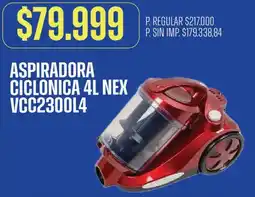 Supermercados Vea Nex aspiradora ciclonica 4l oferta