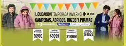 Supermercados Vea urb camperas, abrigos, buzos y pijamas oferta