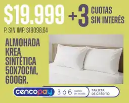 Supermercados Vea Almohada krea sintética oferta