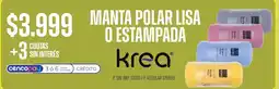 Supermercados Vea Krea manta polar lisa o estampada oferta